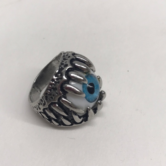 Eyeball in Dragon Claw Ring Silver-tone - Picture 3 of 5